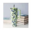 Quokka Stream – nerūdijančio plieno termo puodelis 1200 ml su šiaudeliais (Matcha)