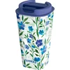 Quokka Vaso Cafe Doble Pared - Plastikinis puodelis su dvigubomis sienelėmis 450 ml (Ditsy Bloom)