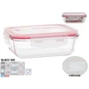 Taisnstūra pusdienu kārba 640 ml 6 5 x 17 5 x 13 cm KITCHEN&amp;GO ()