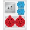 Pawbol Jungiklis R- BOX 240 4S 2x32A / 5P 2x250V tuščias langas, b / R IP44 B.1703