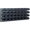 32 bins on wall panels, Raaco