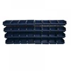 32 bins on wall panels, Raaco