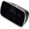 Aiwa Laikrodis su FM radiju, žadintuvu ir 2 USB įkrovimo lizdais, juodas