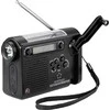 Renkforce RF-CR-200 statybinis radijo imtuvas, nešiojamas, įkraunamas, saulės baterijos, rankinis žadintuvas, jodo funkcija (RF-4694806)