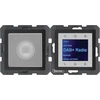 Radijas Hager Touch DAB+ Bluetooth su garsiakalbiu antracitas aksomas (30806086)