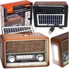 Nešiojamasis radijas LTC Radio NETTA RETRO Bluetooth USB su žibintuvėliu