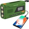 „Telestar TOP NR.5 DAB+/FM“ avarinis saulės energija varomas radijas su žibintuvėliu ir įkrovimo rankenėle, Žalias