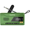 „Telestar TOP NR.5 DAB+/FM“ avarinis saulės energija varomas radijas su žibintuvėliu ir įkrovimo rankenėle, Žalias
