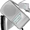 Radio Virtuvės radijas su baterijomis, nešiojamas, mažas, su FM AM SW antena, sidabrinės konstrukcijos - ER1070