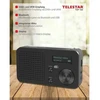 Telestar TOP100 portable DAB+/FM radio, Bluetooth, batteri 1050 mAh, Juodas