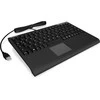 Icy Box KeySonic Mini klaviatūra, smart touchpad, USB 2.0, Juodas