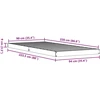 Lova Grindų lovos rėmas Balta 90 x 220 cm Kietos pušies mediena