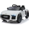 Ramiz Audi R8 na akumulator vaikams Baltas + Pilot + EVA + Wolny Start + MP3 LED