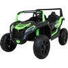 Ramiz Buggy ATV Strong Racing dla 2 dzieci Žalias + Silnik bezszczotkowy + Pompowane koła + Audio LED