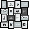 Nuotraukų rėmelis Photo frames, collage, 16 pieces, juodas, Atmosphera