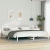 Lova Lovos rėmas Balta 180 x 220 cm Kietos pušies mediena