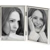Nuotraukų rėmelis Walther Chloe sidabrinis 2x10x15 dvigubas rėmelis WD215S