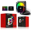CPU aušintuvas RAMPAGE INFINITE V120 Juodas ARGB Intel LGA1700/AMD AM5 120mm liquid cooler CPU Fan