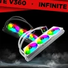 CPU AUŠINTUVAS RAMPAGE INFINITE V360 Baltas ARGB LGA1700/1851/AM5 360mm Liquid Cooler