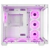 Rampage Loopy kompiuterio korpusas, akvariumas, 7 ventiliatoriai, ARGB, „Infinity Hub“, baltas