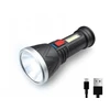 Rankinis žibintuvėlis LTC 1 LED XPE+COB 3W 500lm, 2400mAh baterija, IP65, USB-C