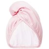 Rožinė GLOV_Dwustronny turban do włosów su mikrofibry i wegańskiej satyny, szybkie suszenie, anti-frizz Rožinė