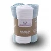 Rankšluostis Multitex Muslino vystyklai BabyMatex 70x80 cm 3 vnt, melsva