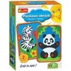 Smėlio nuotraukos - Panda ir Zebras - Ranok-Creative