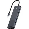 Rapoo USB-C kelių prievadų adapteris 6 viename, pilkas