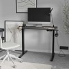 Diablo Chairs Rašomasis stalas Diablo EGON 1100 juodas 110 - 170 cm x 60 cm