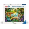 Dėlionė Ravensburger – tigrų šeima oazėje – 500p (12001384)