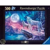 Ravensburger Dėlionė 500 vnt. - Vilkai šiaurės pašvaistėje
