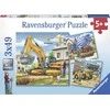 Ravensburger Dėlionė 3x49 vnt. - Didelės statybinės mašinos