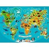 Ravensburger dėlionė „Gyvūnų pasaulio žemėlapis“, 150 XXL det., nuo 7 m.