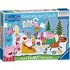 Ravensburger Ravensburger 5534 Peppa Wutz kalėdinė dėlionė su durelėmis, 32 vnt.