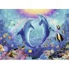 Dėlionė „Ravensburger Puzzle 500“ – galvosūkis „Šok su delfinais“.