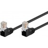 Goobay RB-LAN CAT 5e Jungiamasis laidas 1x 90 kampu, U/UTP, Juodas - Laido ilgis 10 m