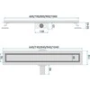 REA Neox pro Linear Drain Juodas 70