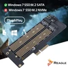 Reagle SSD diskų adapteris M.2 PCIe 4.0 X4 64 Gbps 2 viename NVMe SATA perėjimo plokštė