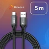 Reagle USB C - USB-A 5 m laidas, skirtas OCULUS STEAM VR QUEST 3 3S META tethering, USB-A PD 60 W 10 Gbps REAGLE