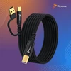 Reagle USB kabelis spausdintuvui 3 m skaitytuvui 2 viename USB-A USB-B HP BROTHER EPSON + USB-C