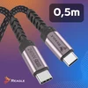 Reagle USB-C - 6 kontaktų, 0,5 m, juodas