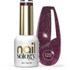 Realac Clavier Nailsology hibridinis lakas su glitter 125 End Rožinė 8ml