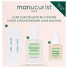 Manucurist 3-Step Strengthening Care Routine komplektas do pielęgnacji miękkich i zniszczonych paznokci