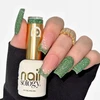 Realac Clavier Nailsology hibridinis nagų lakas su blizgučiais 128 Žalias Twilight 8ml