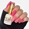 Realac Clavier Nailsology hibridinis lakas su blizgučiais 129 Lambada Rožinė 8ml