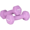 Hantelki HEX 2x2kg neopreno ketaus hanteliai, REBEL ACTIVE