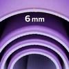 Mata Gimnastikos kilimėlis jogai, pilatesui, fitnesui, 183x61cm, 6mm storio, TPE medžiaga, violetinė, REBEL ACTIVE