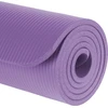 Gimnastikos kilimėlis jogai, pilatesui, fitnesui, 183x61cm, storis 1cm, NBR medžiaga, violetinė, REBEL ACTIVE