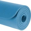 Gimnastikos kilimėlis jogai, pilatesui, fitnesui, 183x61 cm, storis 1.5 cm, NBR medžiaga, mėlyna, REBEL ACTIVE